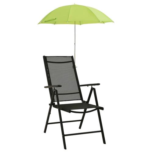 vidaXL Campingstoelparasols 2 st 105 cm groen, Tuin en Terras, Parasols, Nieuw, 1 tot 2 meter, Verzenden