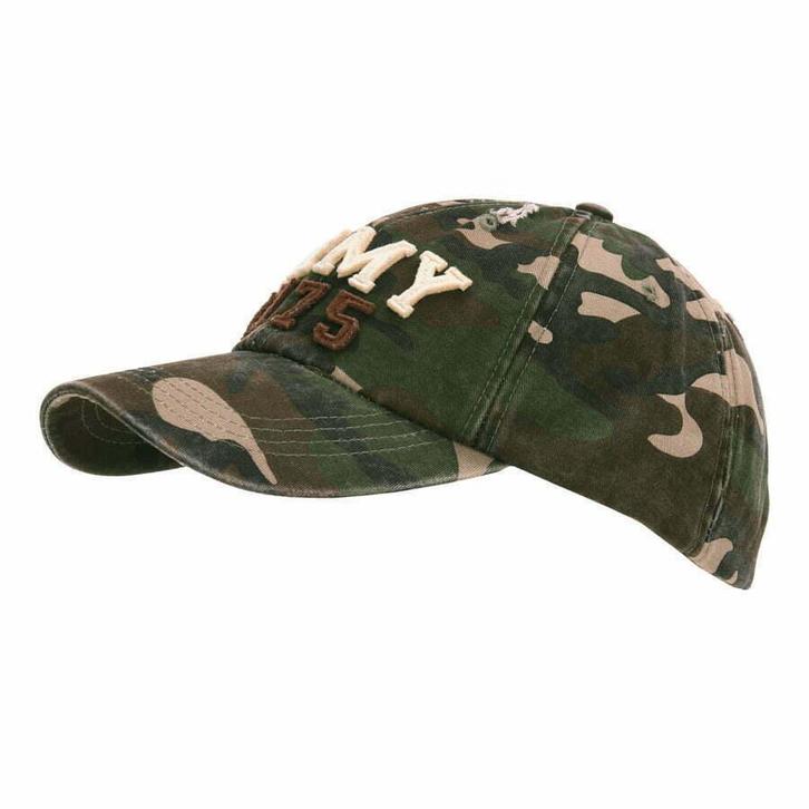 Baseball cap stone washed army 1775, Kleding | Heren, Hoeden en Petten, Pet, Nieuw, Verzenden