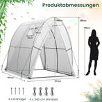 COSTWAY Foliekas, broeikas met all-weather PE-afdekking, rol, Verzenden, Zo goed als nieuw