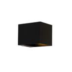 Wandlamp zwart incl. LED en touch dimmer oplaadbaar - Joris, Nieuw, Modern