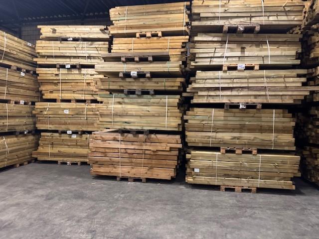 Geïmpregneerde tuinpalen 88x88 nergens goedkoper, Tuin en Terras, Palen, Balken en Planken, 180 tot 250 cm, Palen, Nieuw, Ophalen