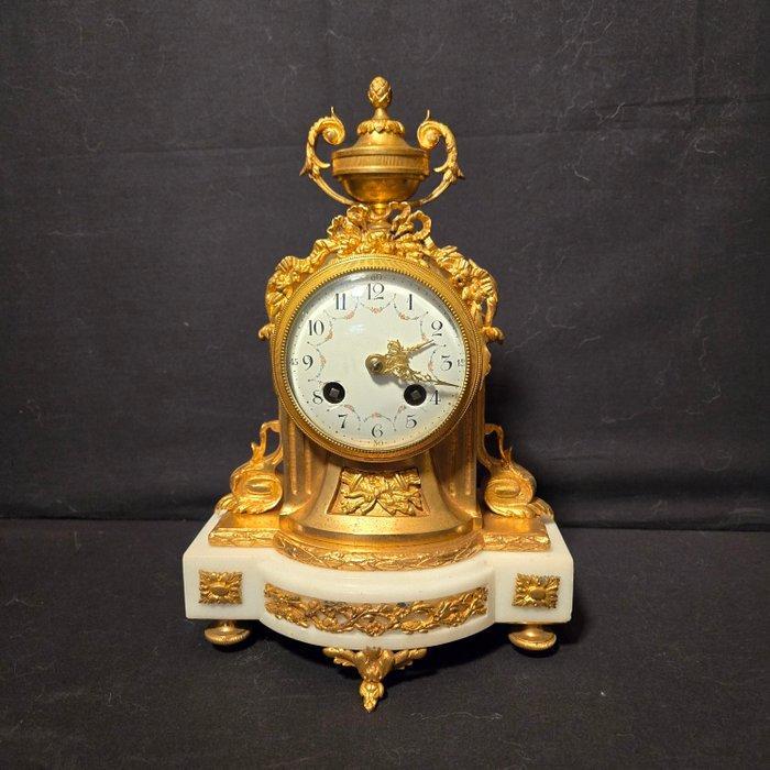 Tafelklok Lodewijk XVI-stijl - Verguld brons - Ca. 1880 -, Antiek en Kunst, Antiek | Klokken