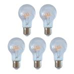 Bundel LED Gloeidraad lamp spiraal dimbaar 4W A60 E27 5, Ophalen of Verzenden, Nieuw