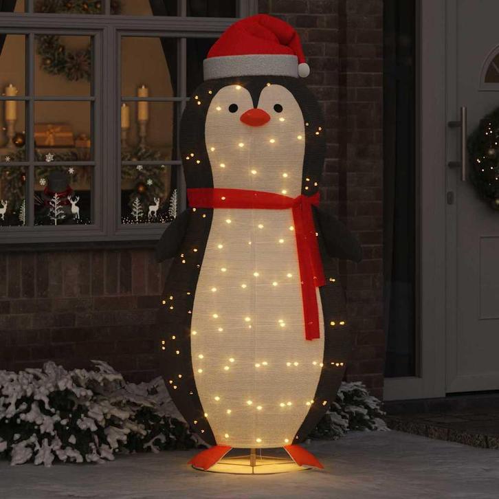 vidaXL Sneeuw Pinguïn Figuur met 600 LED Warmwit 78 x 88 x, Diversen, Kerst, Nieuw, Verzenden