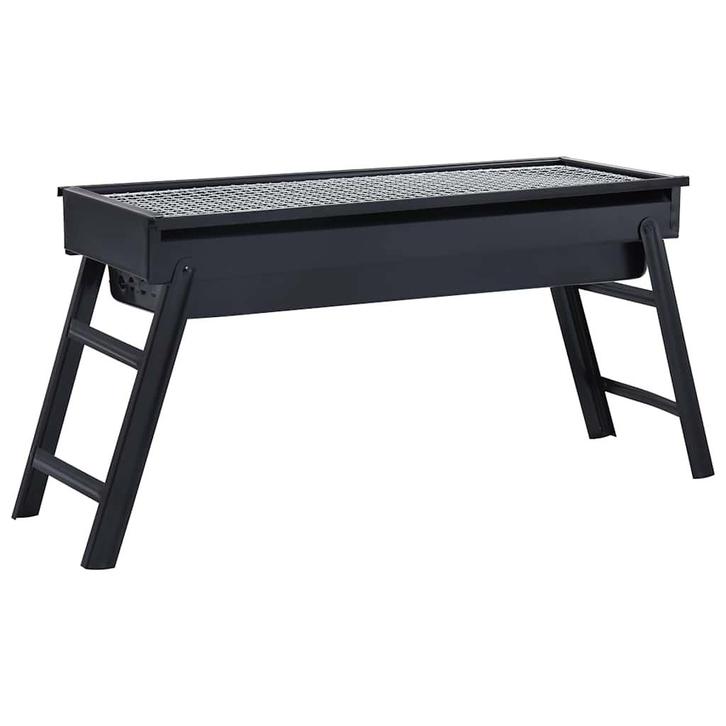 vidaXL Campingbarbecue draagbaar 60x22,5x33 cm roestvrij, Tuin en Terras, Houtskoolbarbecues, Nieuw, Verzenden