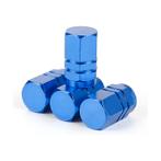 TT-products ventieldopppen hexagon blue aluminium 4 stuks, Ophalen of Verzenden, Nieuw