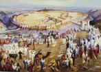 Schilderij uit Israël op canvas: Op naar Jeruzalem, Verzenden, Nieuw