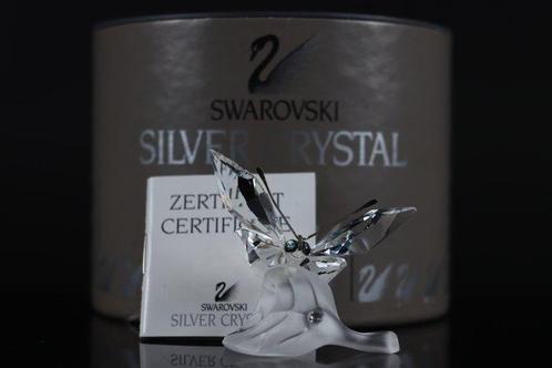 Figuur - Swarovski - Vlinder op Blad (Boxed + Certificate) -, Antiek en Kunst, Curiosa en Brocante