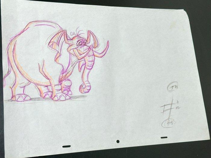 Walt Disney - Oorspronkelijke animatie tekening (42 x 31 cm), Verzamelen, Disney