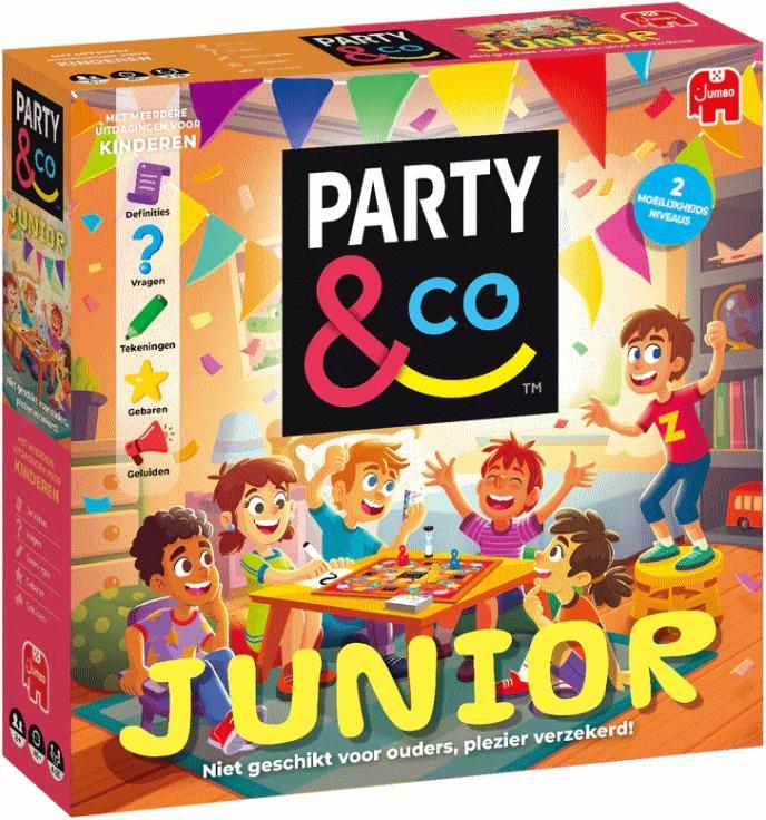 Party & Co. Junior | Jumbo - Gezelschapsspellen, Hobby en Vrije tijd, Gezelschapsspellen | Bordspellen, Nieuw, Verzenden