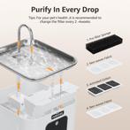 Drinkfontein Kat - Waterfontein Kat - Kattenfontein - 4L - W, Dieren en Toebehoren, Verzenden, Zo goed als nieuw