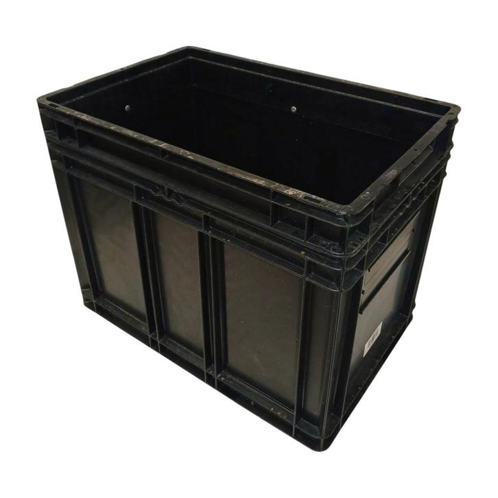 Stapelbak 600x400x480mm, Stapelbaar, Zwart, PP, Licht, Zakelijke goederen, Horeca | Overige, Ophalen of Verzenden