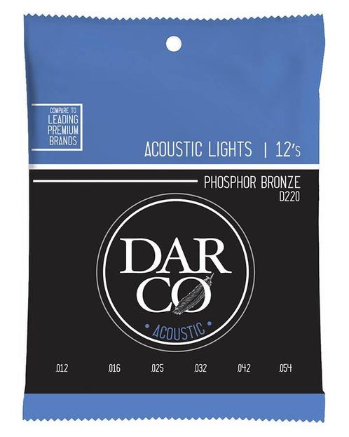 Darco D220 akoestische gitaarsnaren fosfor/bronze .012, Muziek en Instrumenten, Instrumenten | Toebehoren, Verzenden