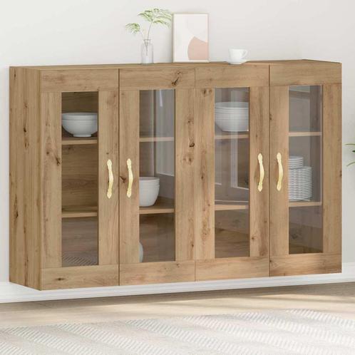 vidaXL Wandkast 2 pcs artisanaal eikenkleurig 69.5 x 34 x 90, Huis en Inrichting, Kasten | Buffetkasten, Nieuw, Minder dan 50 cm