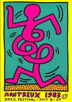 After Keith Haring - Montreux Jazz Festival, 1983 (Pink), Antiek en Kunst