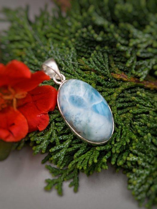 Uniek juweel in 925 zilver met Larimar van topkwaliteit. -, Verzamelen, Mineralen en Fossielen