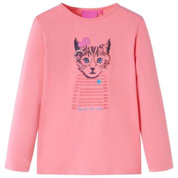vidaXL Kindershirt met lange mouwen 92 roze beschikbaar voor biedingen