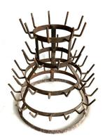 Antiek Frans Flessenrek ca 1900 - Rek - Metaal, Antiek en Kunst