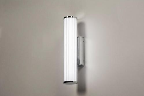 Rietveld Wandlampen - Wit, Chroom - Kunststof, Metaal, Huis en Inrichting, Lampen | Wandlampen, Verzenden
