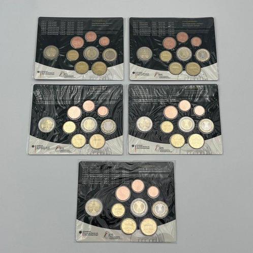 Duitsland. Year Set (BU) 2016 A,D,F,G,J (5 sets) (Zonder, Postzegels en Munten, Munten | Europa | Euromunten