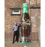 Coca-Cola Fles Metalen Bord - Origineel - 360 x 100 cm, Ophalen, Gebruikt