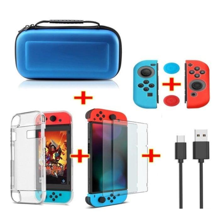 6 in 1 Kit voor Nintendo Switch - NS Opbergtas / Hoesje /, Spelcomputers en Games, Spelcomputers | Overige, Nieuw, Verzenden