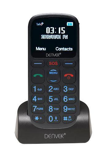Denver GSP120 Senioren Telefoon – 2G GSM Basic Mobile Phone, Telecommunicatie, Mobiele telefoons | Overige merken, Zo goed als nieuw