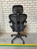 Herman Miller Aeron Stoel Met Hoofdsteun - Nieuwste Model, Huis en Inrichting, Bureaustoelen, Verzenden, Zwart, Zo goed als nieuw