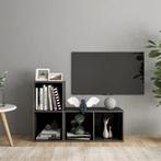 vidaXL Tv-meubelen 2 st 72x35x36,5 cm bewerkt hout hoogglans, Huis en Inrichting, Kasten | Televisiemeubels, Nieuw, Verzenden