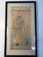 Acteur Ichikawa Yaozo II in de rol van Soga No Goro met fox