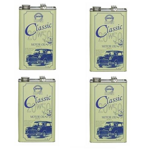 Comma Classic Motor olie 20W50 4 X 5 Liter (SALE), Auto diversen, Autogereedschap, Nieuw, Verzenden