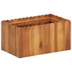 vidaXL Plantenbak verhoogd 50x30x25 cm massief acaciahout, Tuin en Terras, Minder dan 30 cm, Verzenden, Minder dan 60 cm, Nieuw