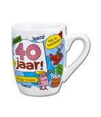 Mok 40 Jaar Vrouw 12cm, Verzenden, Nieuw