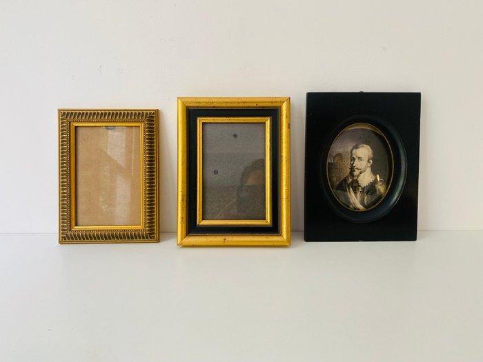 Fotolijst (3) - Verguld hout, Antiek en Kunst, Curiosa en Brocante