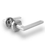 Chrome Deurkrukset met matte Rozet, Huis en Inrichting, Overige Huis en Inrichting, Ophalen of Verzenden, Nieuw