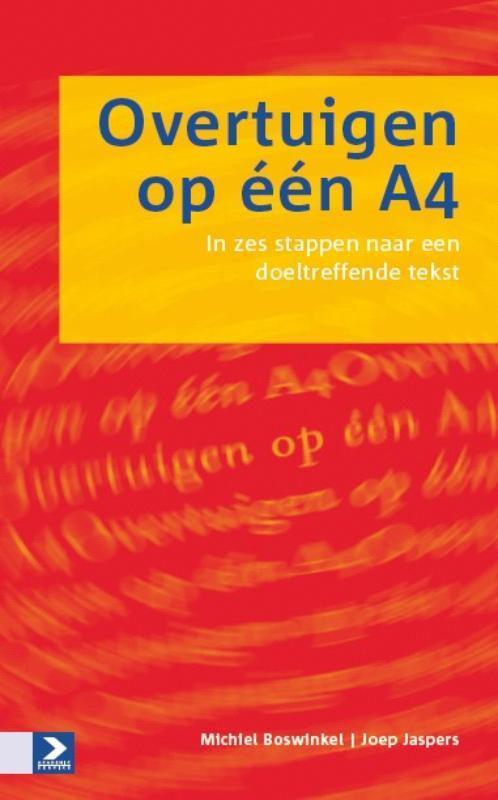 Overtuigen op één A4 9789052618050 J. Jaspers, Boeken, Economie, Management en Marketing, Gelezen, Verzenden