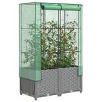 vidaXL Plantenbak verhoogd met kashoes 80x40x138 cm, Tuin en Terras, Bloembakken en Plantenbakken, Verzenden, Nieuw, Kunststof