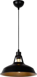 Lucide BRASSY-BIS - Hanglamp - Ø 31 cm - 1xE27 - Zwart, Ophalen of Verzenden, Zo goed als nieuw