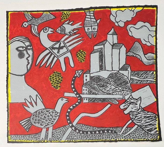 Corneille (1922-2010) - Lithographie au Carborundum : Le, Antiek en Kunst, Antiek | Overige Antiek