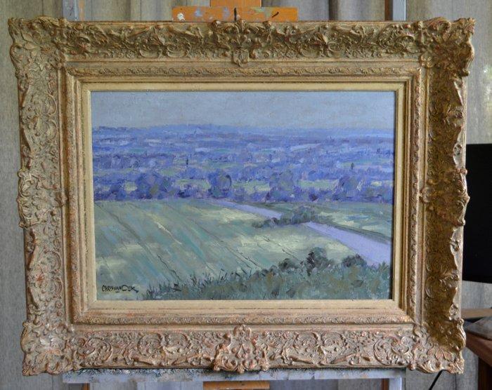 Chris van Dijk (1952) - Impressionist  Ma belle Bourgogne, Antiek en Kunst, Kunst | Schilderijen | Klassiek