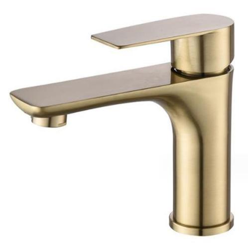 Luxe Gouden Wastafelkraan – Klassiek en Verfijnd, Doe-het-zelf en Verbouw, Sanitair, Nieuw, Rvs, Kraan, Verzenden