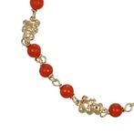 Armband - 18 karaat Geel goud Koraal, Sieraden, Tassen en Uiterlijk, Armbanden, Nieuw