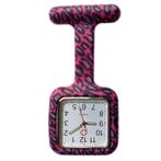 Fako - Verpleegstershorloge - Siliconen Vierkant - Luipaard, Verzenden, Nieuw