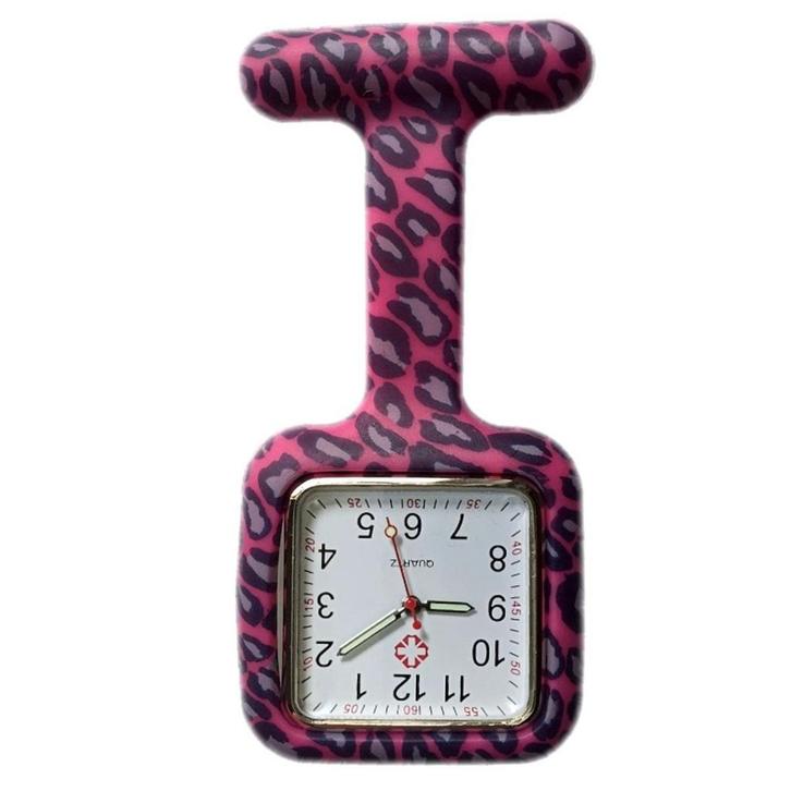 Fako - Verpleegstershorloge - Siliconen Vierkant - Luipaard, Sieraden, Tassen en Uiterlijk, Horloges | Dames, Verzenden