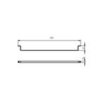 Handdoekrek Haceka Ixi 63 cm RVS, Huis en Inrichting, Badkamer | Badtextiel en Accessoires, Ophalen of Verzenden, Nieuw