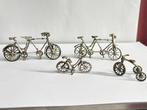 Miniatuur figuur - Lotto 4 Biciclette miniature in argento -