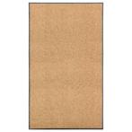 vidaXL Deurmat wasbaar 90x150 cm crème, Tuin en Terras, Deurmatten, Verzenden, Nieuw
