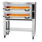 GGM Gastro | Elektrische pizzaoven Power - 6+6 34cm - |, Onderbouw afzuigkap, Verzenden, Nieuw, Motor