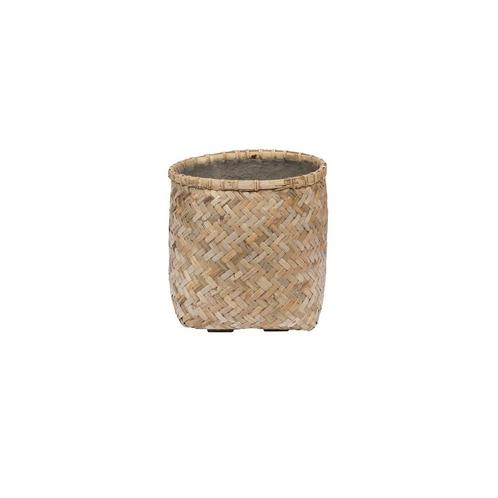 Plantenbak Zayn - Bamboe Ø37 x (H)36 cm - Ø37 x (H)36 cm, Tuin en Terras, Planten | Tuinplanten, Ophalen of Verzenden
