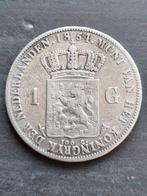 Nederland. Willem III. 1 Gulden 1854 en 1865 (Zonder, Postzegels en Munten, Munten | Nederland